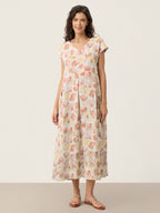 HARRIET™ | Elegantes Leinen-Maxikleid mit Blumenmuster
