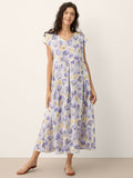 HARRIET™ | Elegantes Leinen-Maxikleid mit Blumenmuster