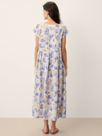 HARRIET™ | Elegantes Leinen-Maxikleid mit Blumenmuster