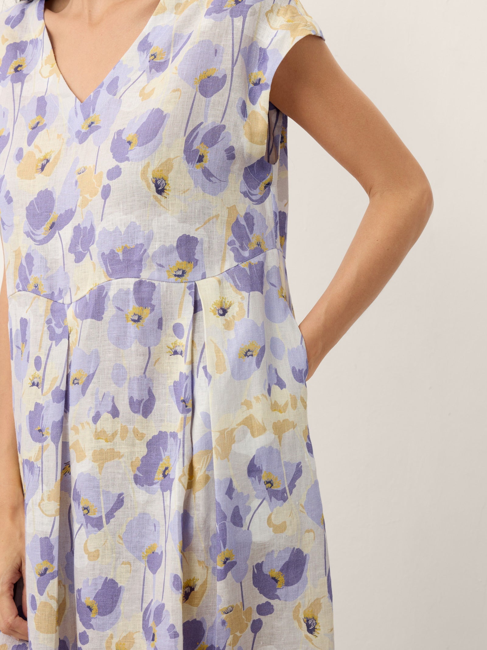 HARRIET™ | Elegantes Leinen-Maxikleid mit Blumenmuster