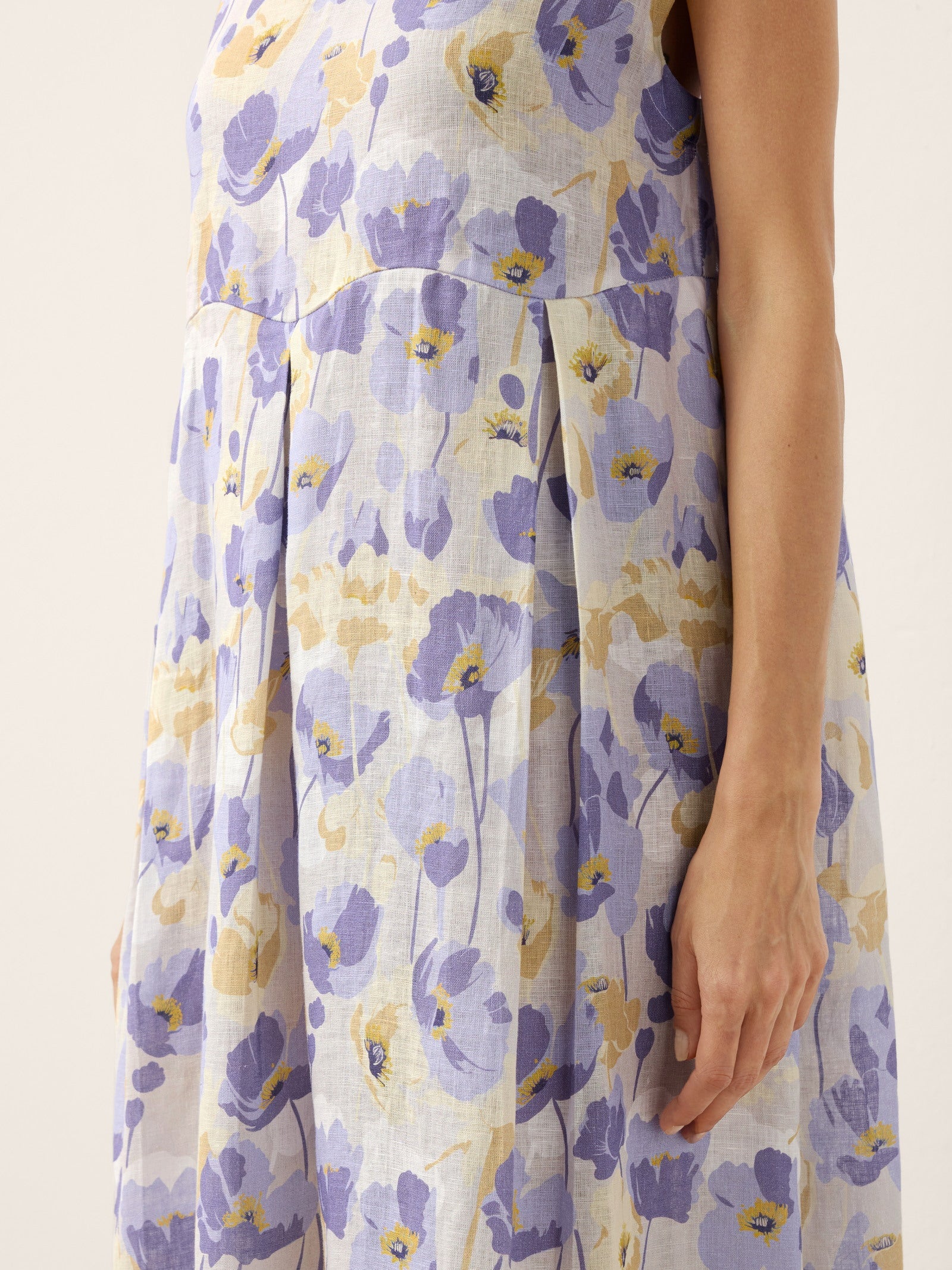 HARRIET™ | Elegantes Leinen-Maxikleid mit Blumenmuster