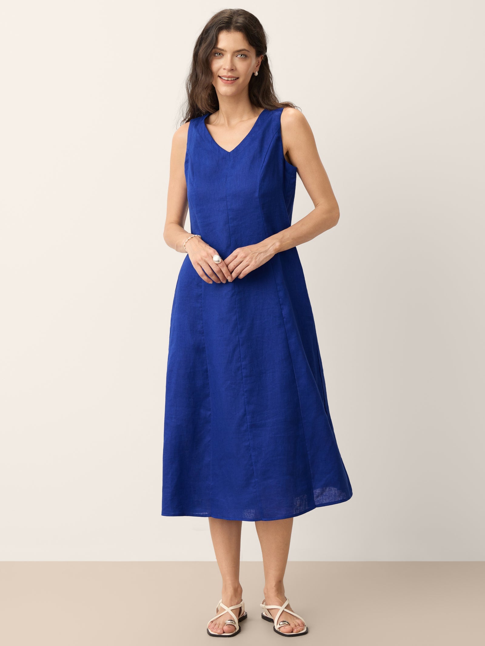MARCELINE | Vestido de lino calidad 100% Lino