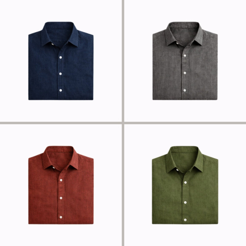 Riviera™ Camisa de Lino Transpirable