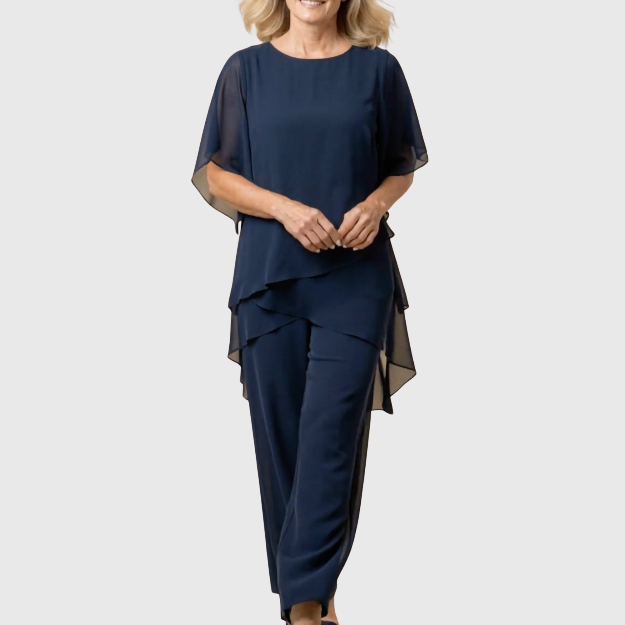 ELARA™ | Conjunto Palazzo de Dos Piezas Elegante