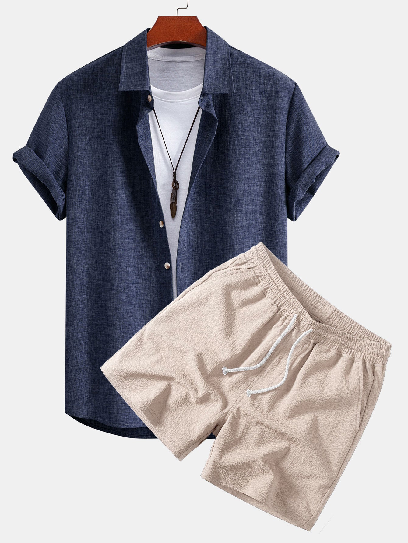 Costa | Conjunto de lino corto de verano para Hombre
