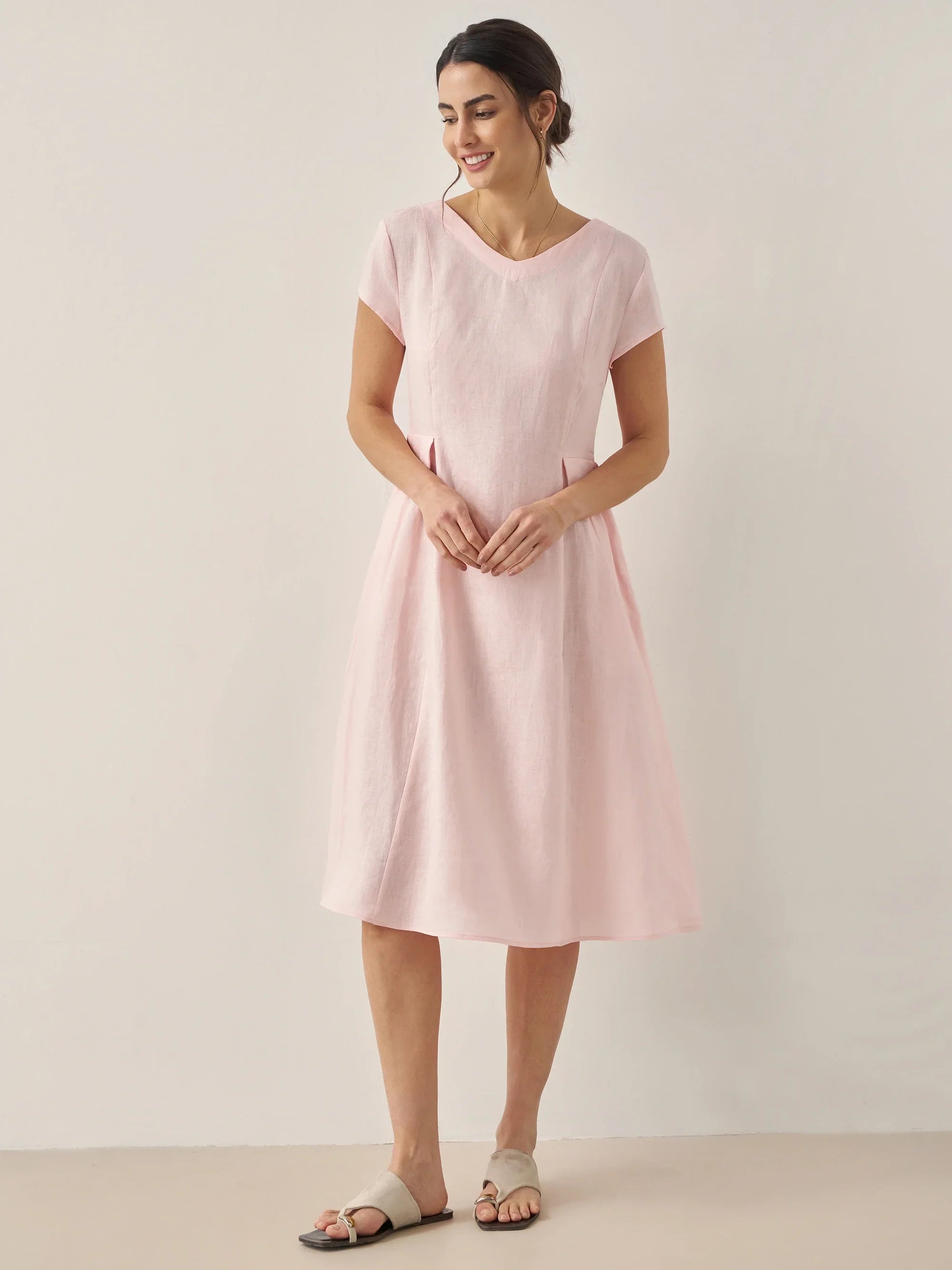 ALEXA | Vestido verano de lino 100%