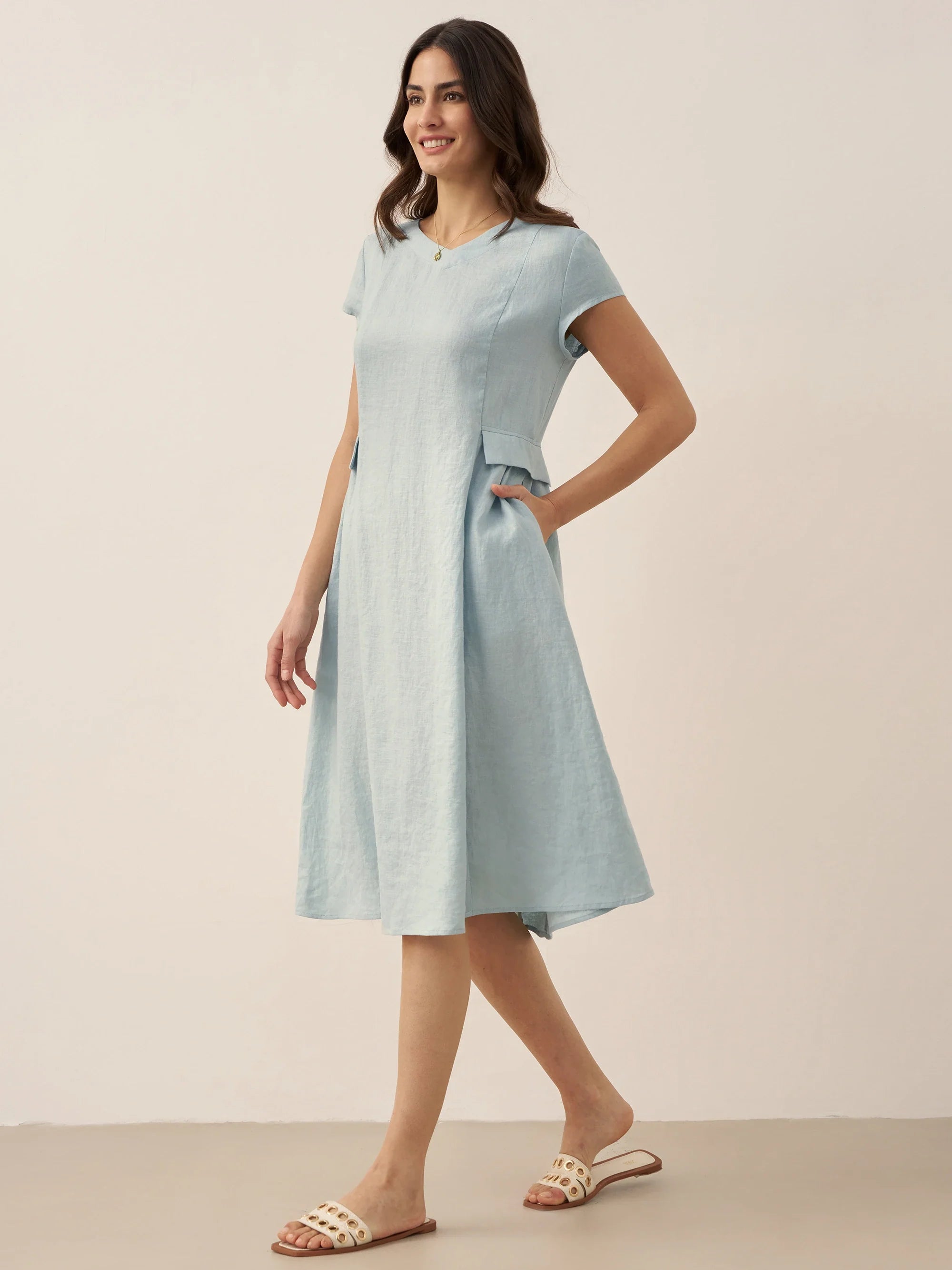 ALEXA | Vestido verano de lino 100%