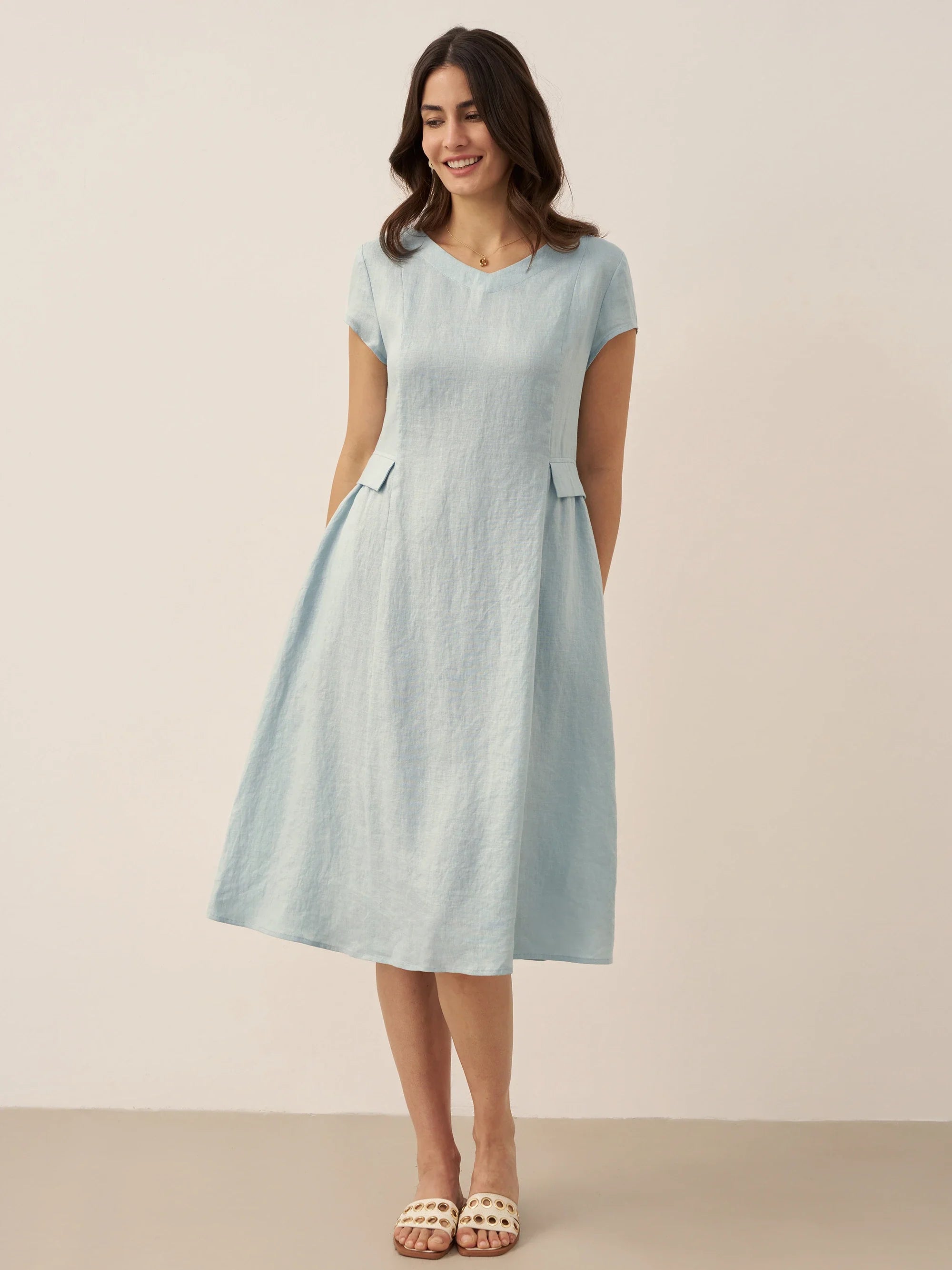 ALEXA | Vestido verano de lino 100%
