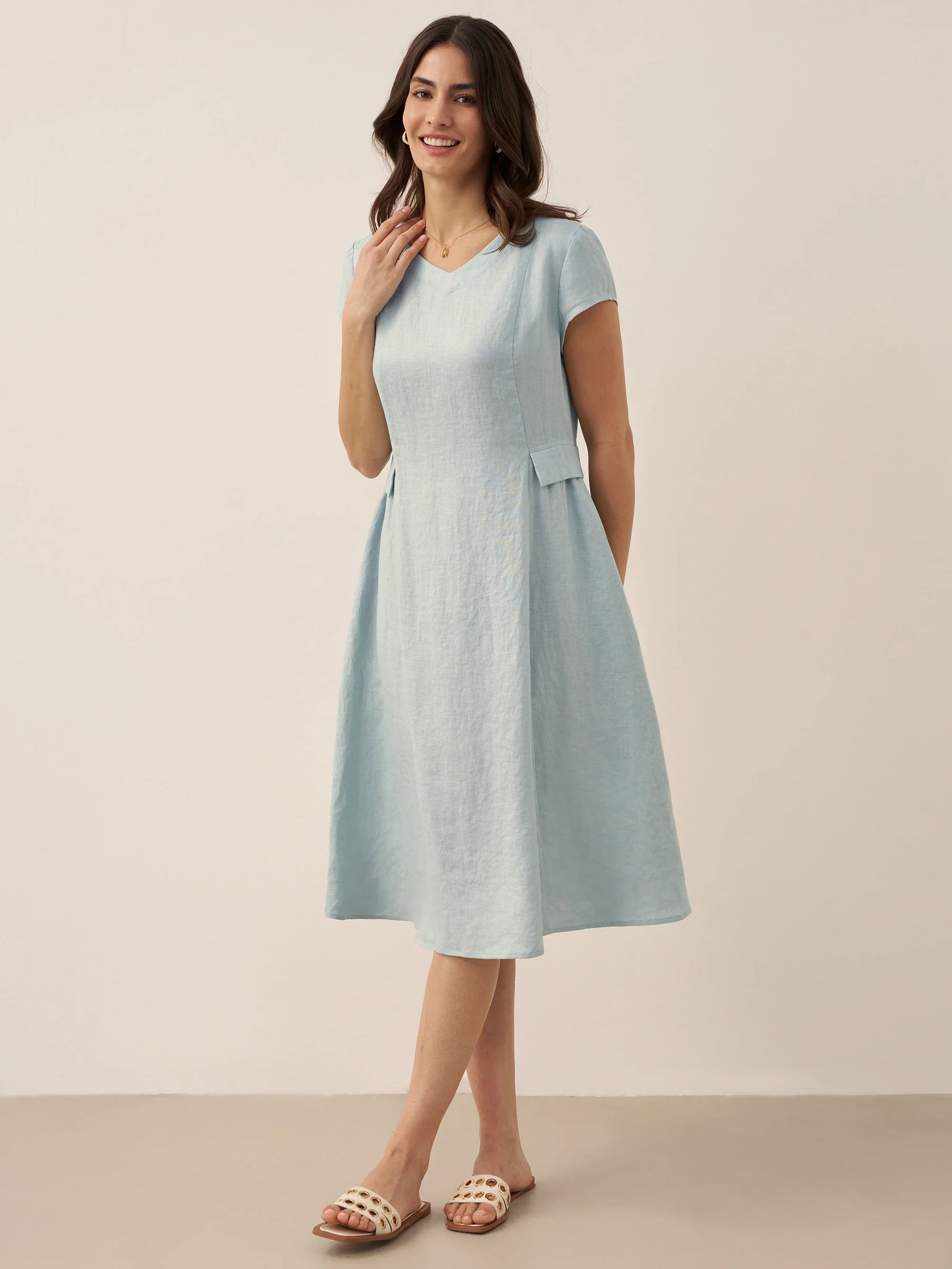 ALEXA | Vestido verano de lino 100%