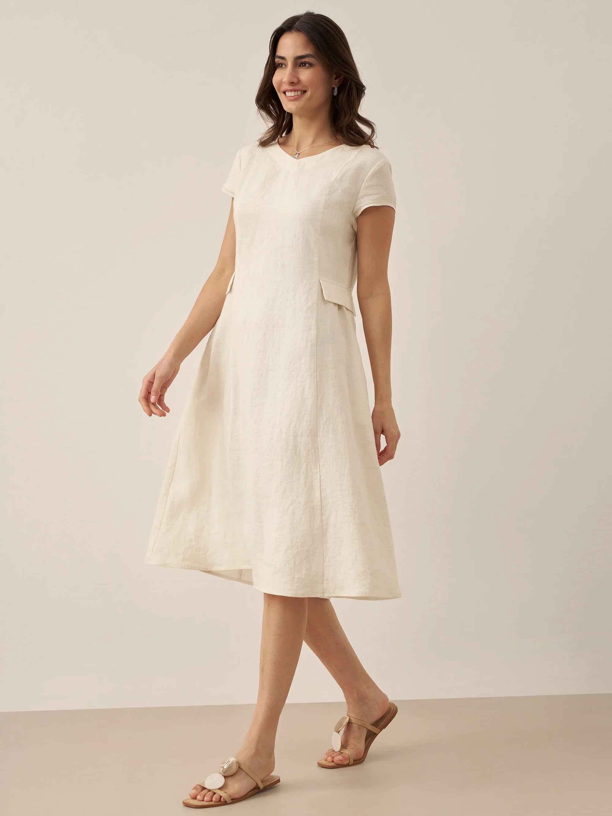 ALEXA | Vestido verano de lino 100%