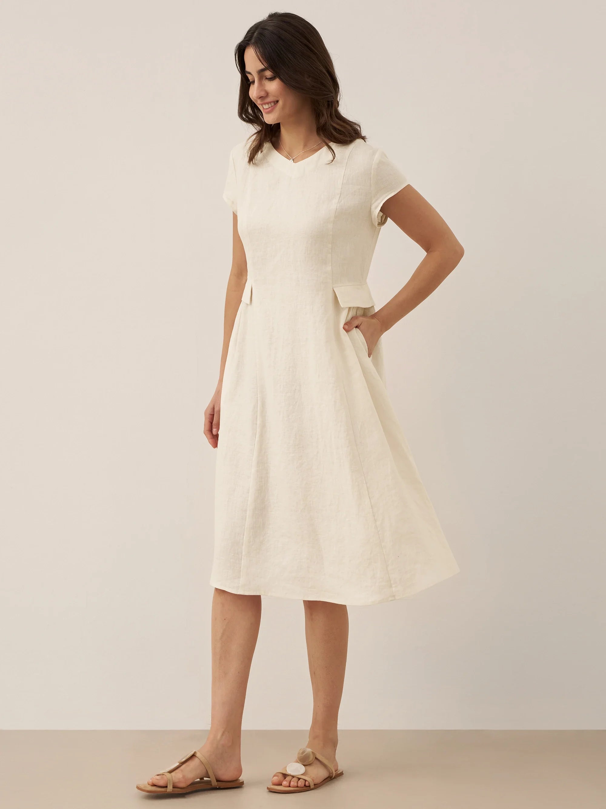 ALEXA | Vestido verano de lino 100%