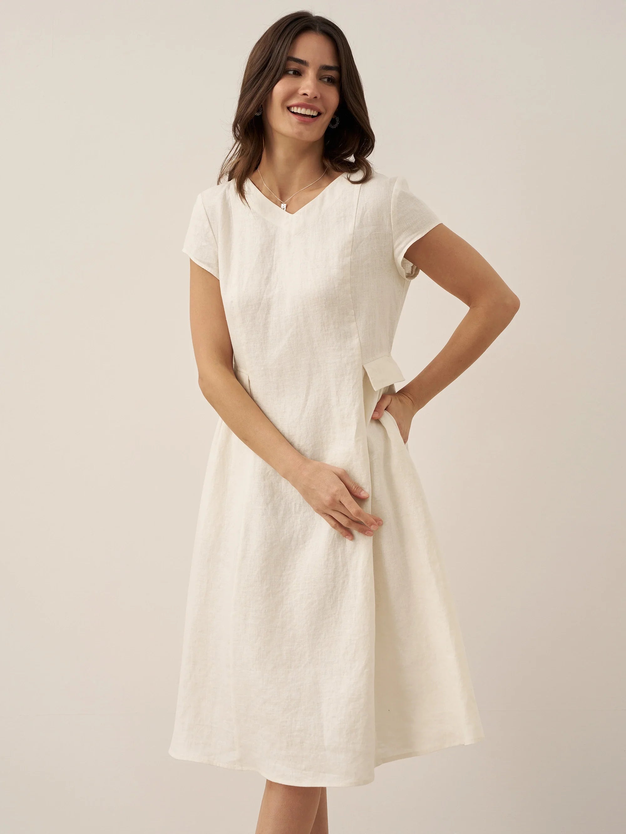ALEXA | Vestido verano de lino 100%