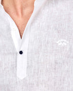 CAMISA POLERA LINO HOMBRE BLANCO