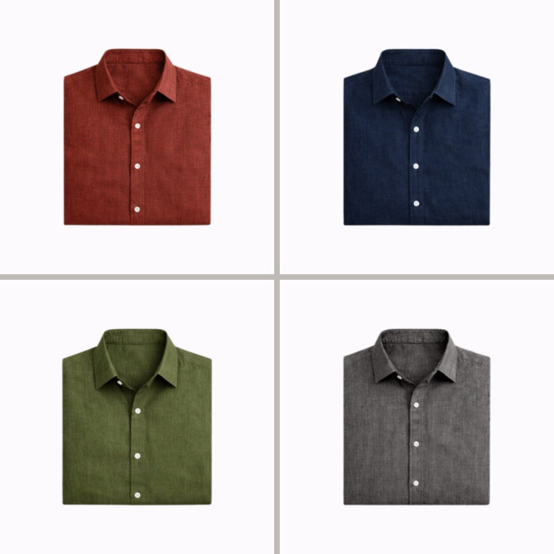 Riviera™ Camisa de Lino Transpirable