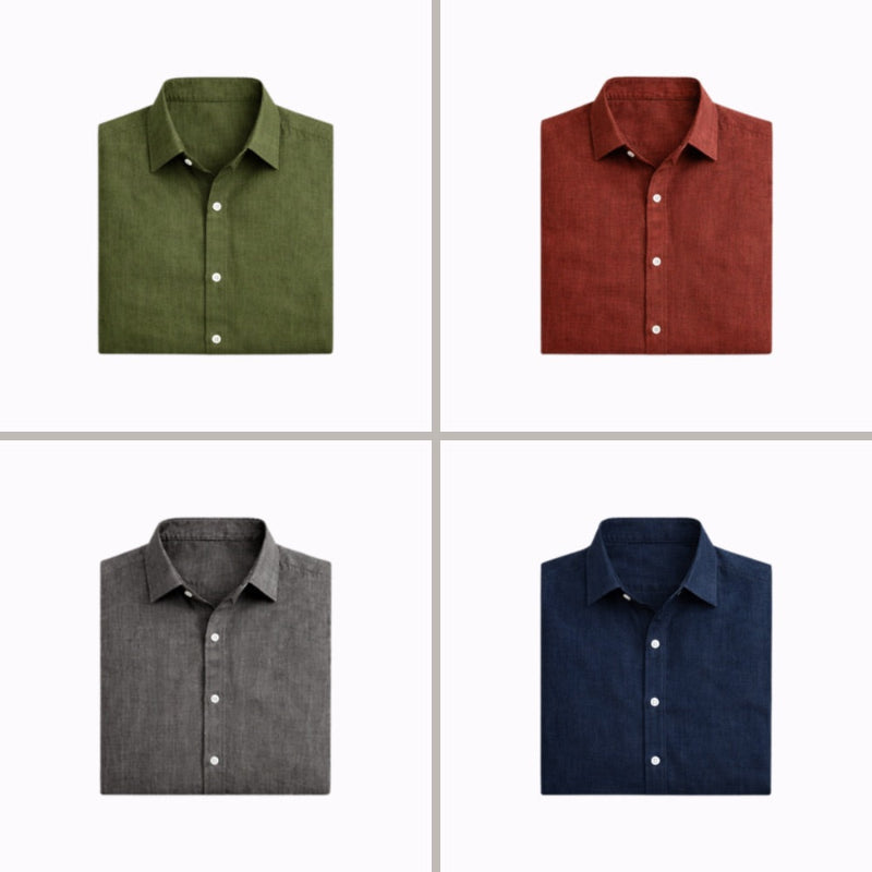 Riviera™ Camisa de Lino Transpirable