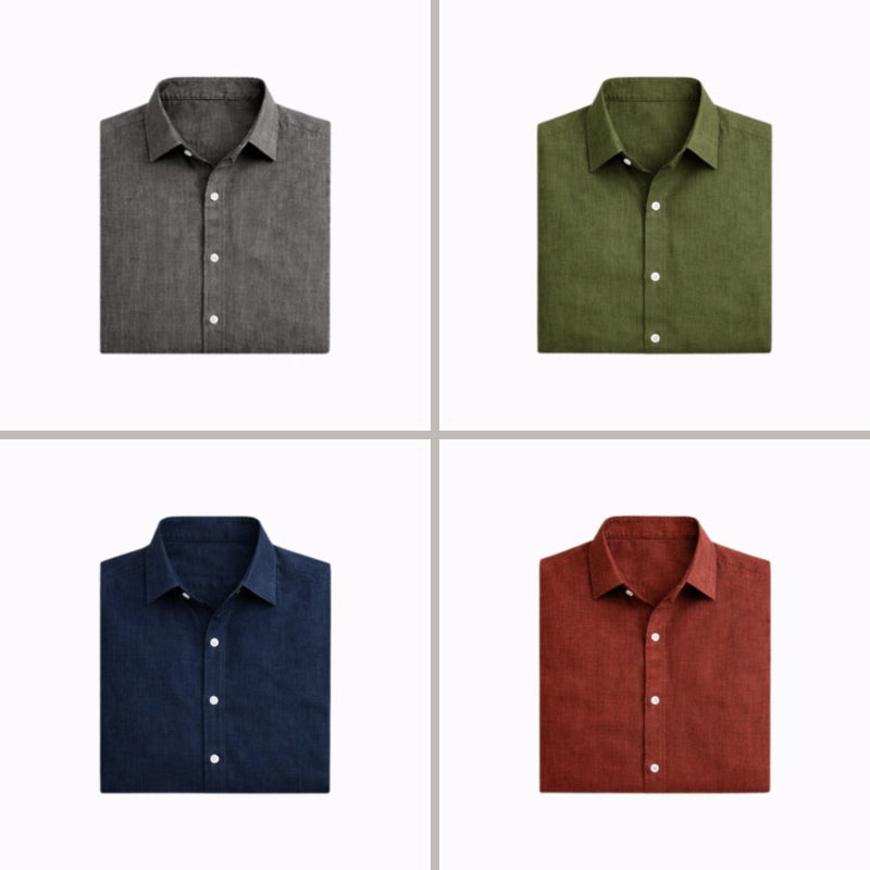 Riviera™ Camisa de Lino Transpirable