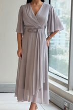 ELMA | Elegantes fließendes Midikleid
