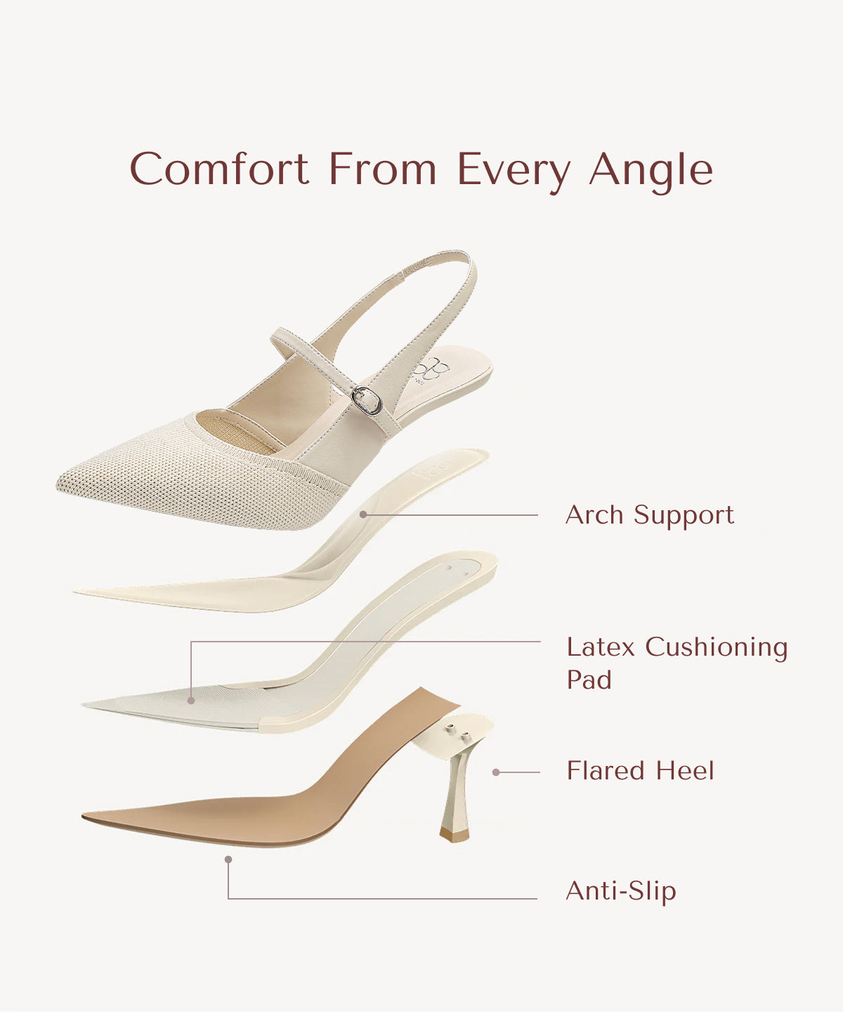 CLARA™ | Mule de Tacón Elegante