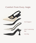 VICTORIA™ | Slingback Stiletto de Alta Elegancia