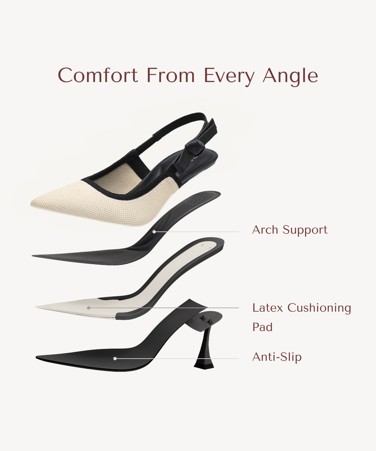 VICTORIA™ | Slingback Stiletto de Alta Elegancia