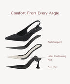 VICTORIA™ | Slingback Stiletto de Alta Elegancia