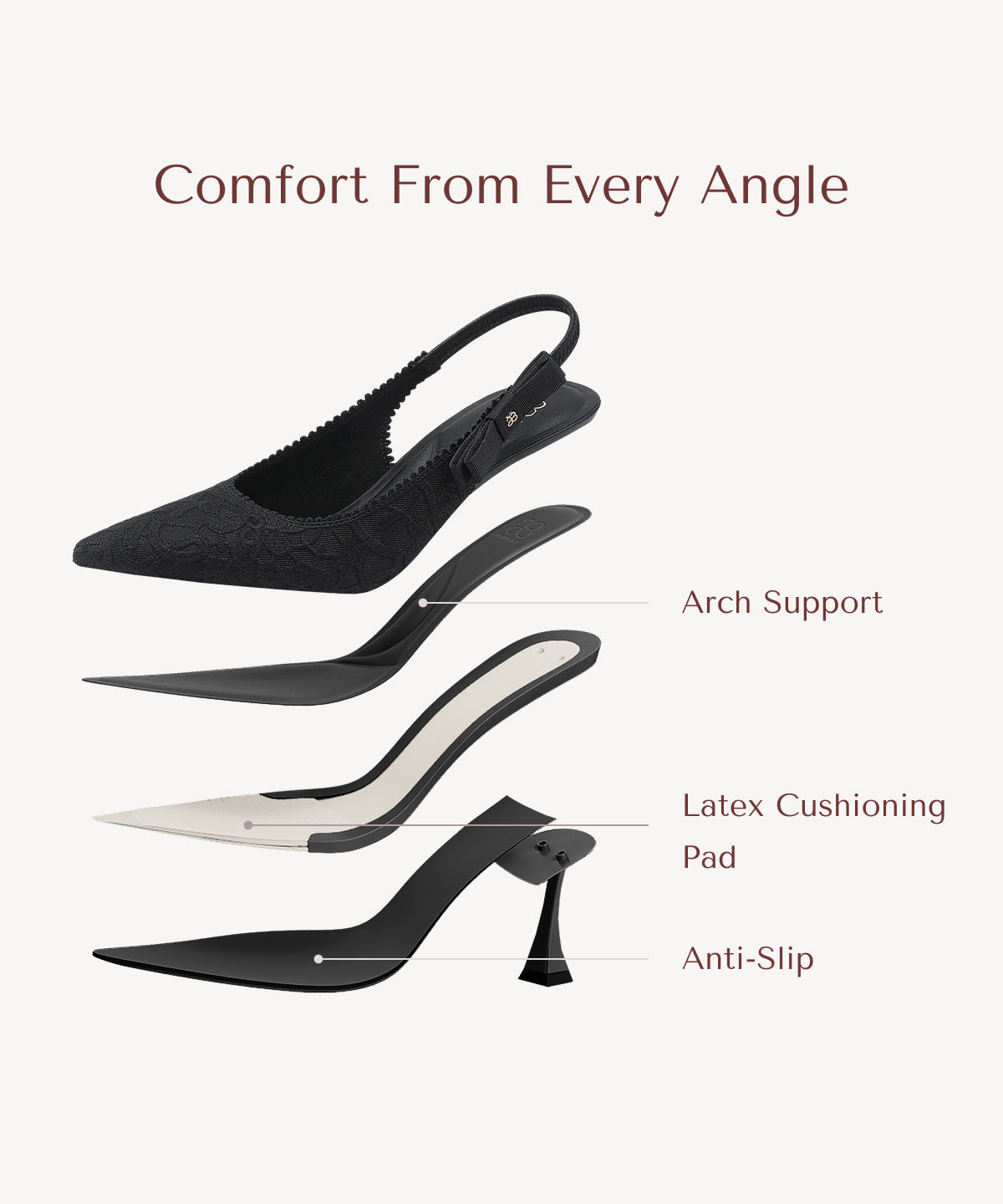 VICTORIA™ | Slingback Stiletto de Alta Elegancia