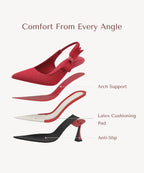 VICTORIA™ | Slingback Stiletto de Alta Elegancia
