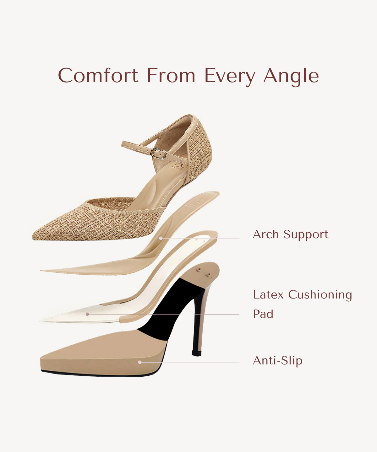 NOA™ | Stiletto de Tiras Refinadas
