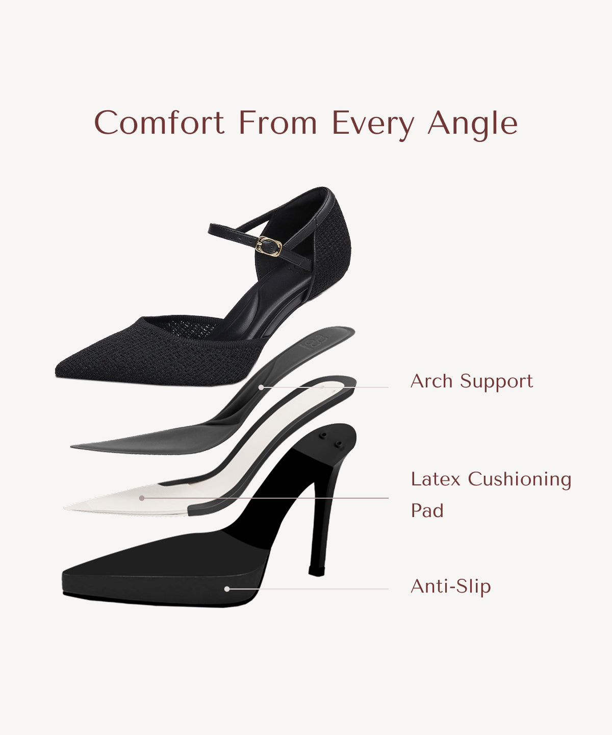 NOA™ | Stiletto de Tiras Refinadas