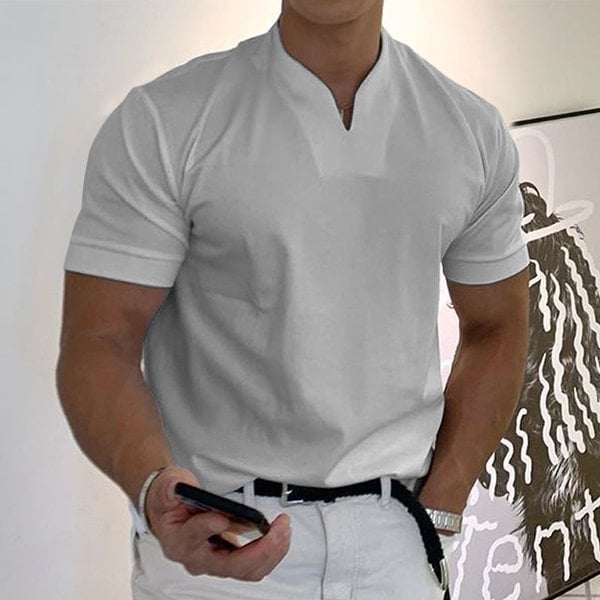 Camiseta Toscana | Camiseta ajustada con cuello en V para hombre
