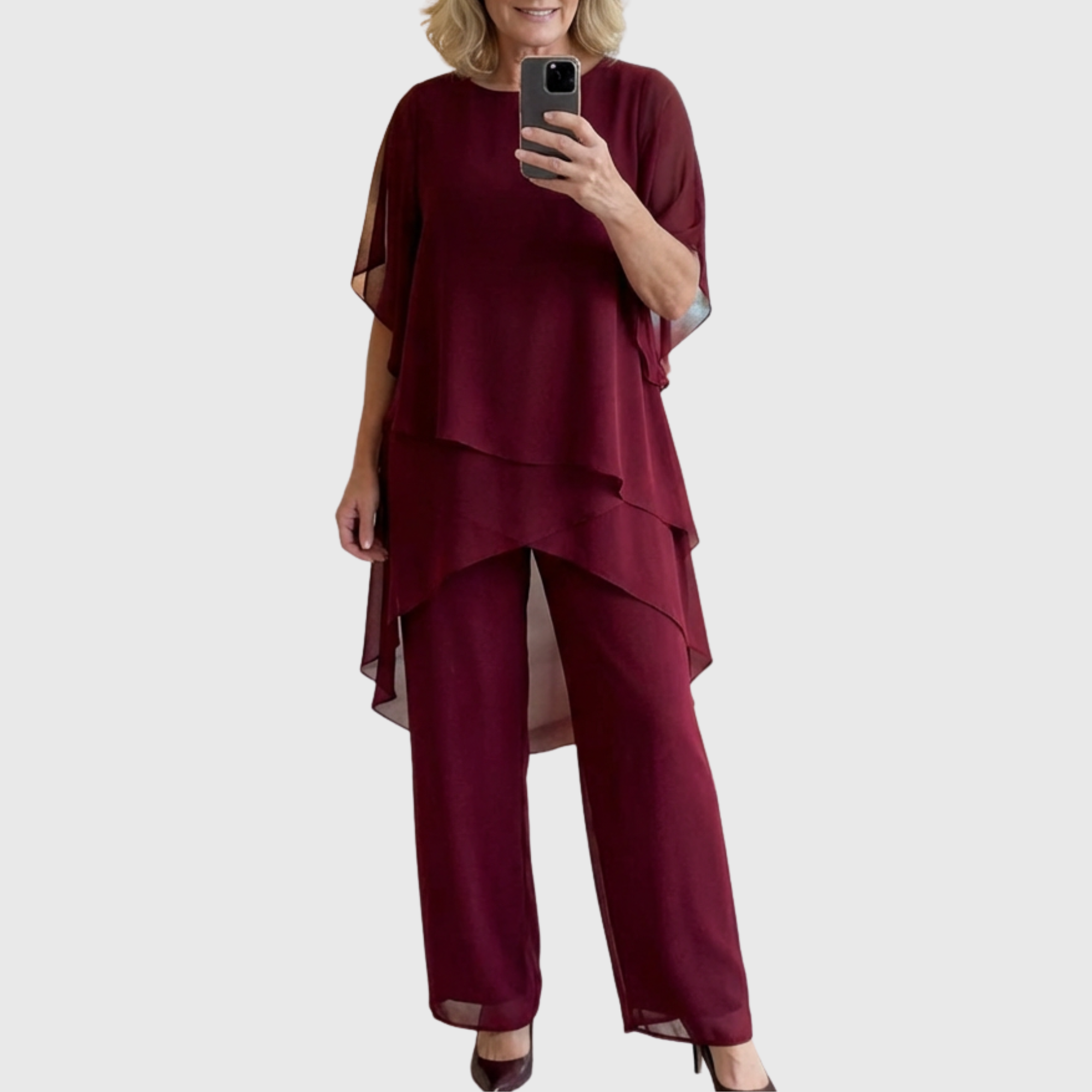 ELARA™ | Conjunto Palazzo de Dos Piezas Elegante