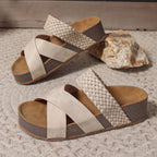 Martine - Orthopädische Ledersandalen mit Riemen für Damen