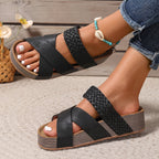 Martine - Orthopädische Ledersandalen mit Riemen für Damen