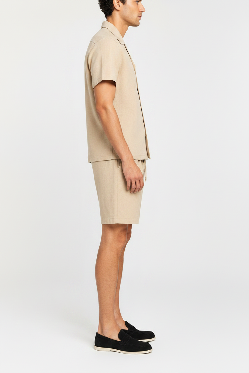 Conjunto de lino Valenci | Beige