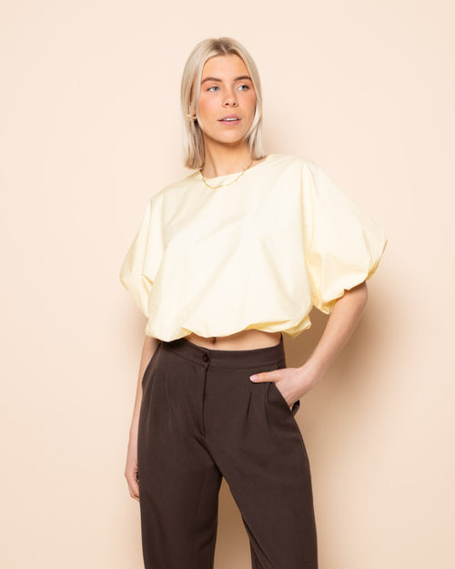 Angelina | Blusa top globo mujer Amarilla