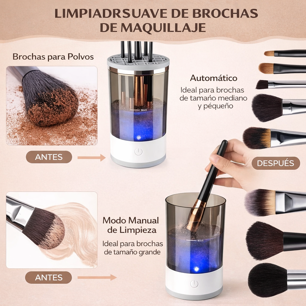 CleanSpin™ – Limpia, seca y protege tus brochas en minutos