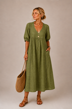 RACHEL  | Vestido Midi fresco de Verano