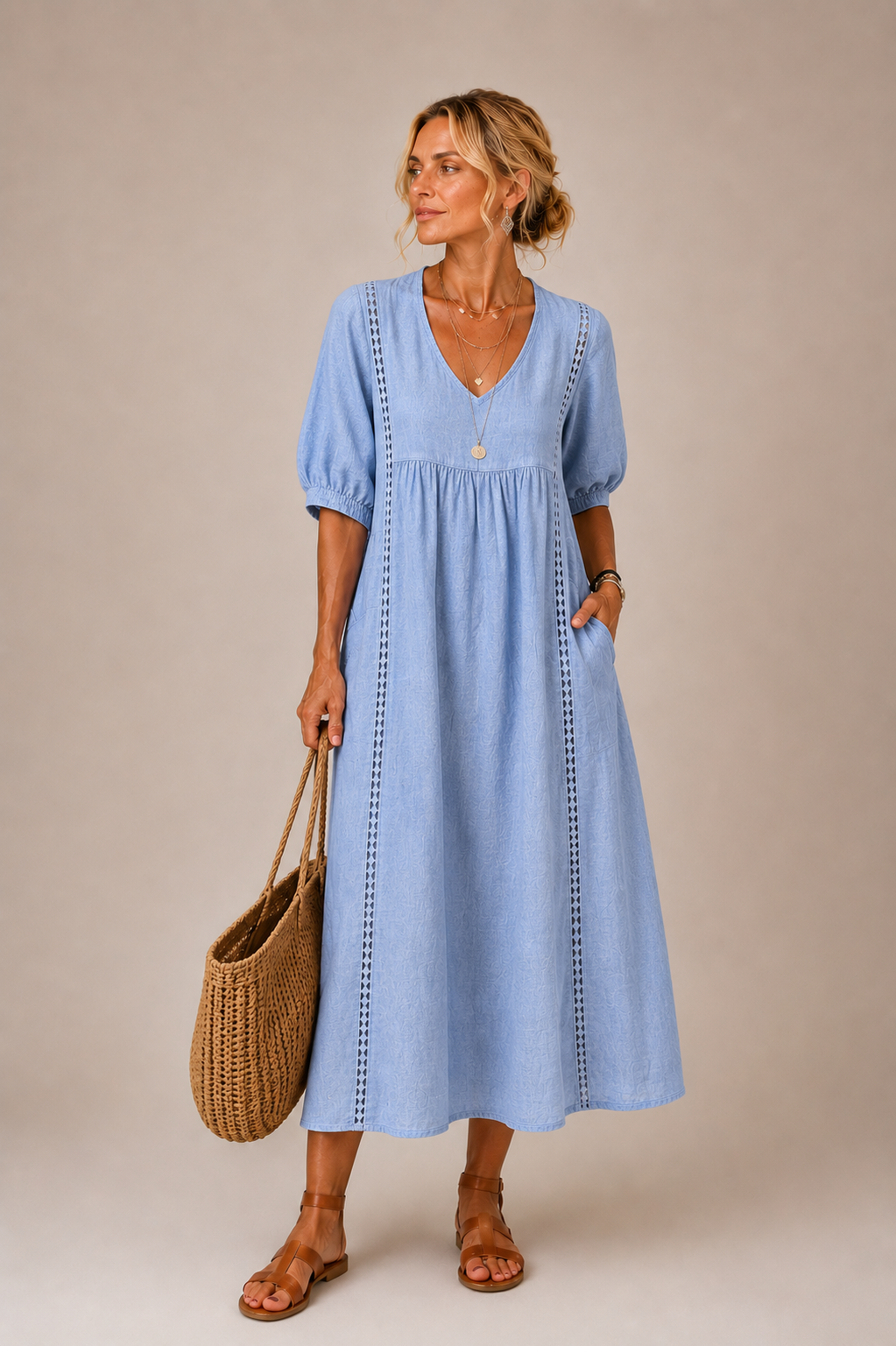 RACHEL  | Vestido Midi fresco de Verano