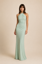 JANA | Neckholder-Maxikleid