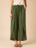 PEREGRINE | Pantalón de lino de pierna ancha 100% Lino