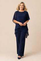 ELARA™ | Conjunto Palazzo de Dos Piezas Elegante