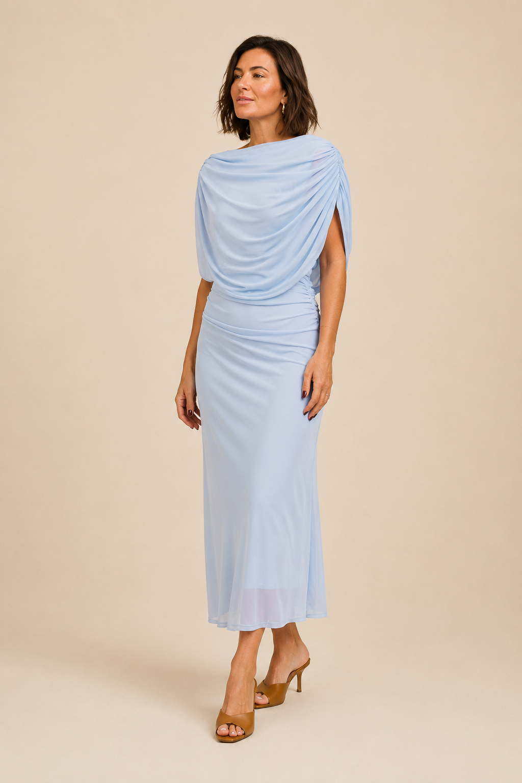 LEONOIR™ | Vestido Drapeado de Elegancia de Malla suave