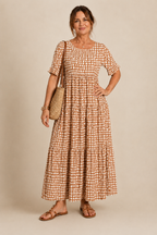 ALBA | Vestido Midi Floral fresco