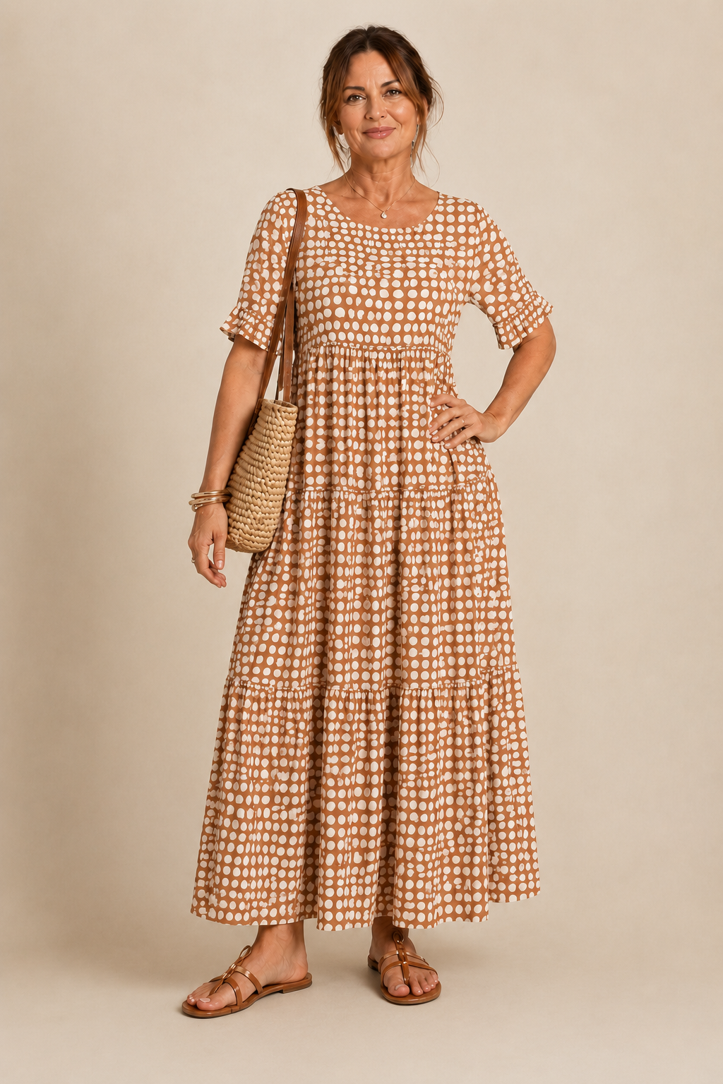 ALBA | Vestido Midi Floral fresco