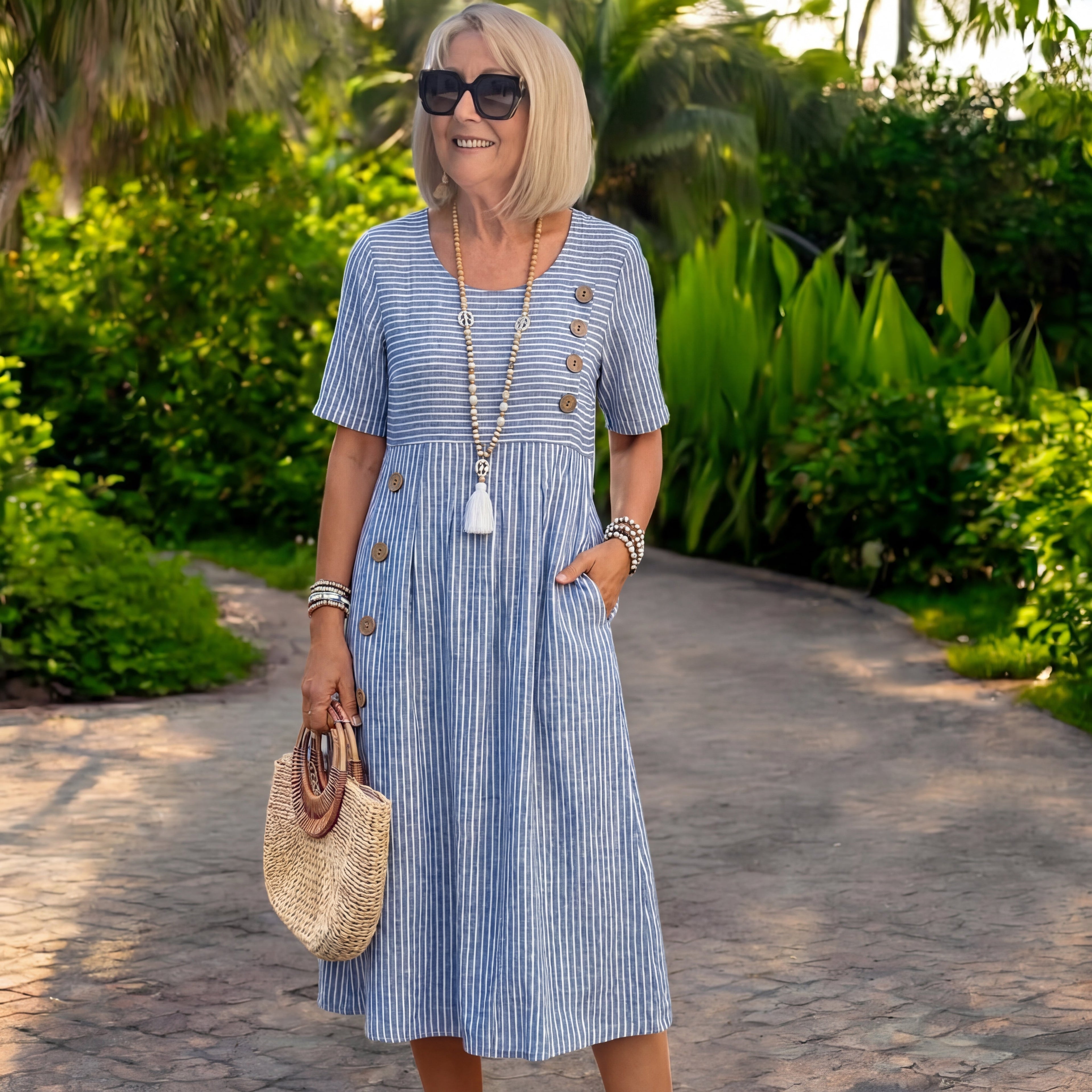 Amelia | Vestido a rayas