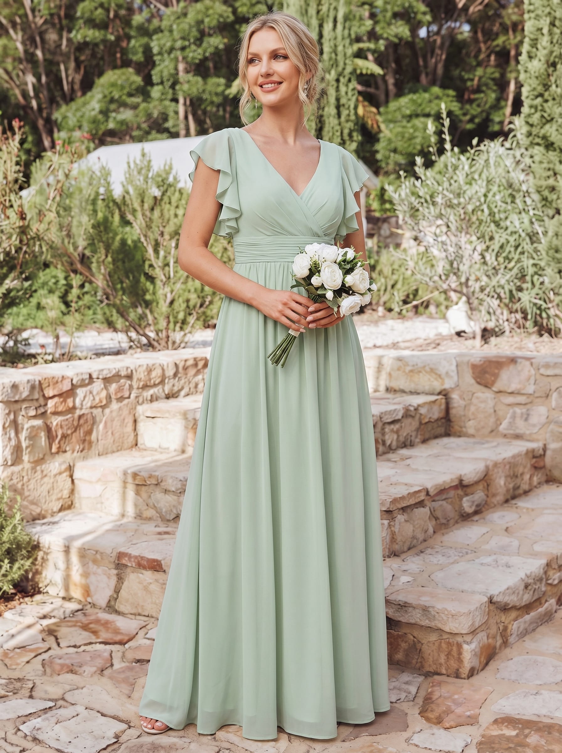 LILYANA™ | Elegantes Brautjungfernkleid aus Chiffon