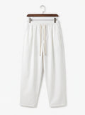 VINCENZO | Pantalon Elegante ancho Blanco