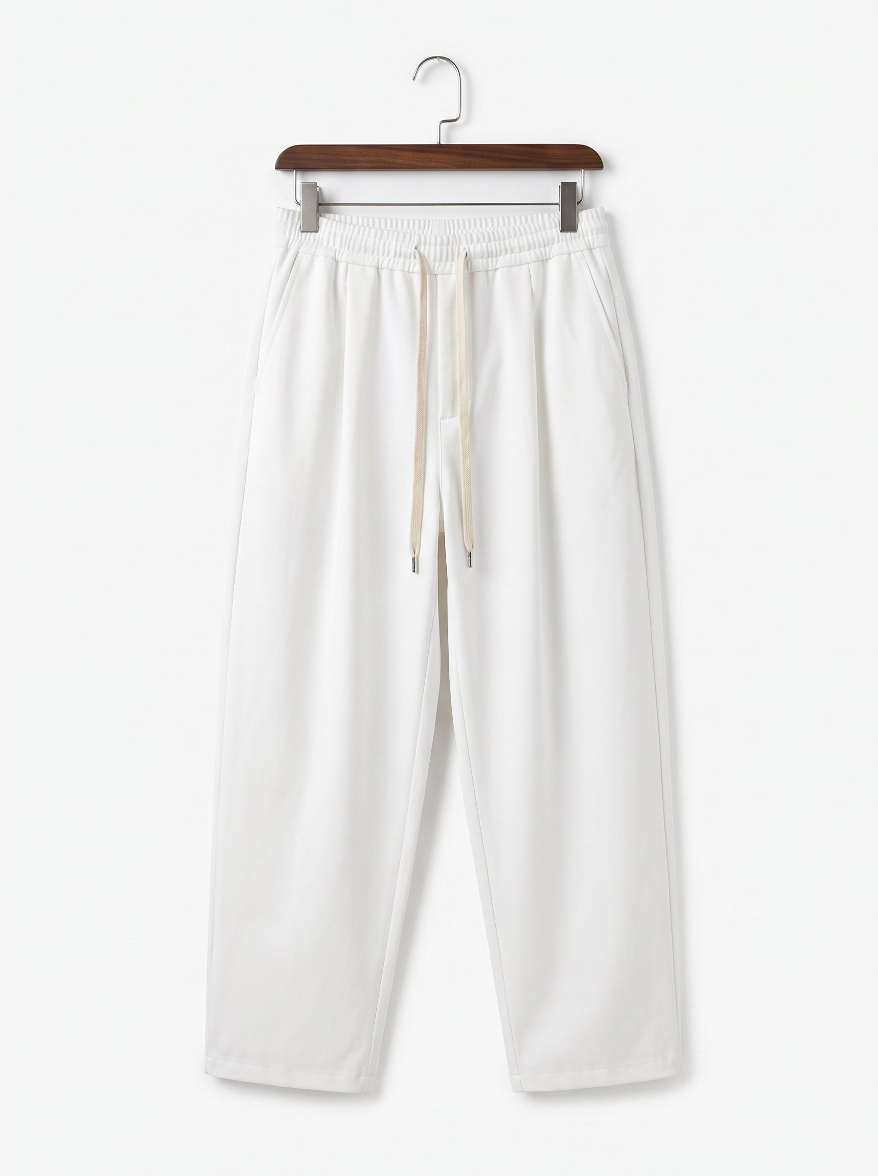 VINCENZO | Pantalon Elegante ancho Blanco