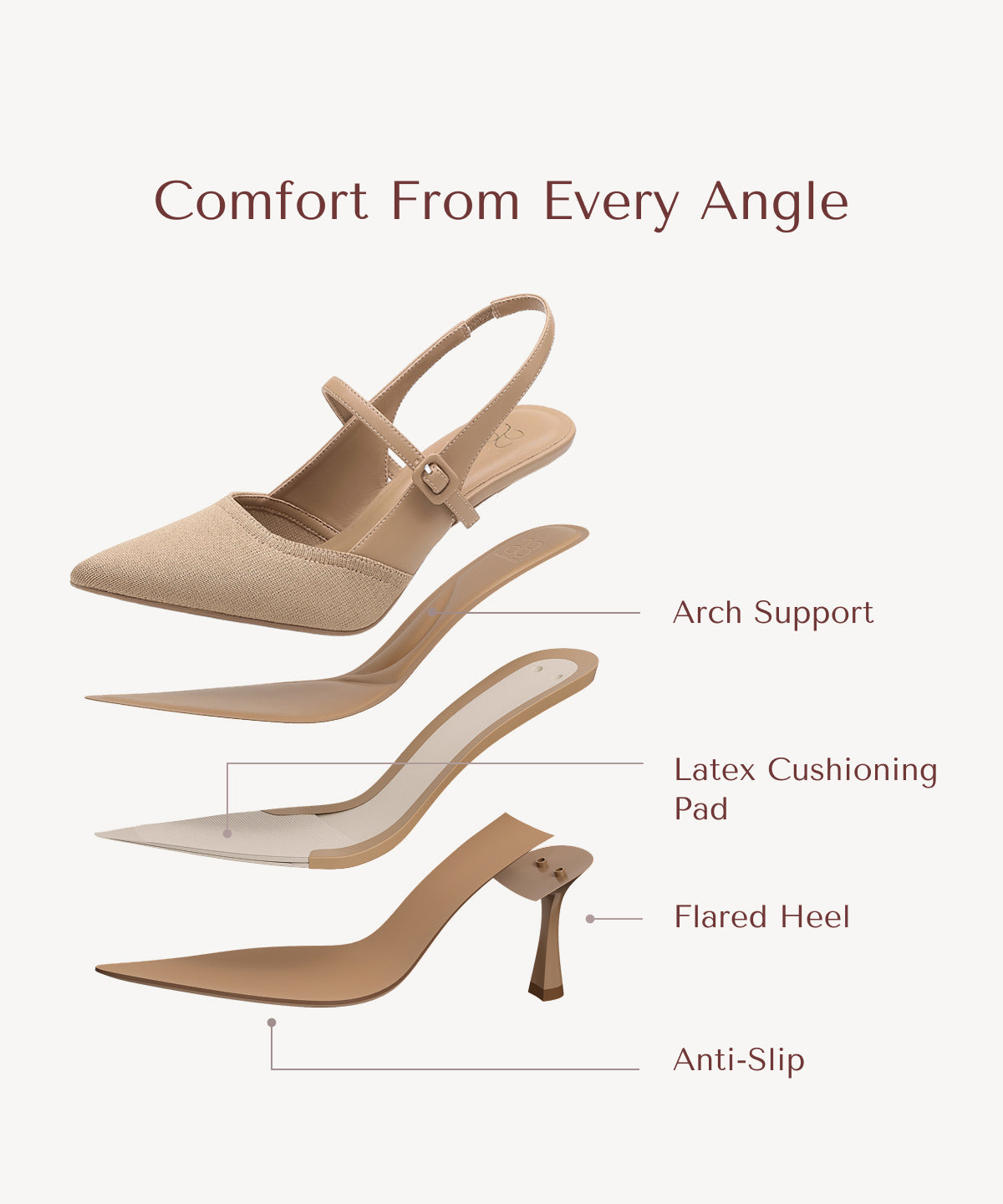 CLARA™ | Mule de Tacón Elegante