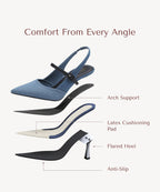 CLARA™ | Mule de Tacón Elegante